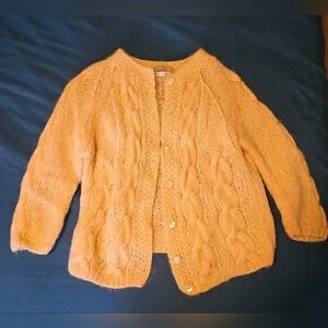 Women's Mohair And Whool Cardigan Handmade From Italy